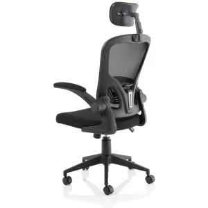 Ace High Back Mesh Executive Office Chair with Folding Arms