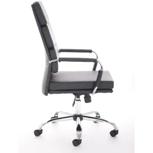 Advocate Medium Back Bonded Leather Executive Office Chair with Arms
