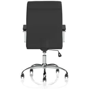 Carter High Back Black Leather Executive Office Chair with Arms