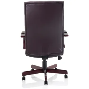 Chesterfield Button Tufted High Back Leather Executive Office Chair