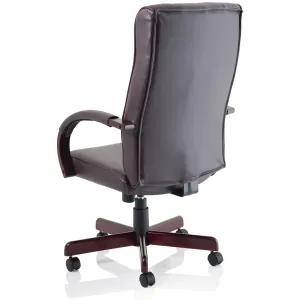 Chesterfield Button Tufted High Back Leather Executive Office Chair