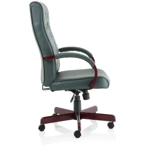 Chesterfield Button Tufted High Back Leather Executive Office Chair