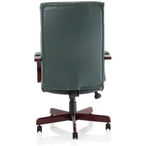 Chesterfield Button Tufted High Back Leather Executive Office Chair