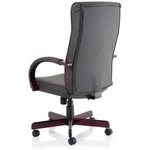 Chesterfield Button Tufted High Back Leather Executive Office Chair