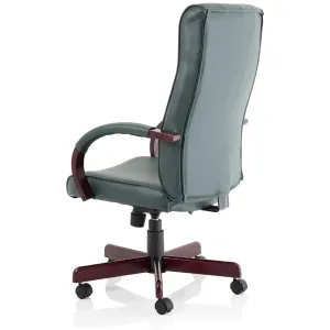 Chesterfield Button Tufted High Back Leather Executive Office Chair