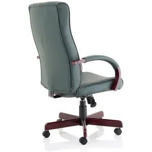 Chesterfield Button Tufted High Back Leather Executive Office Chair