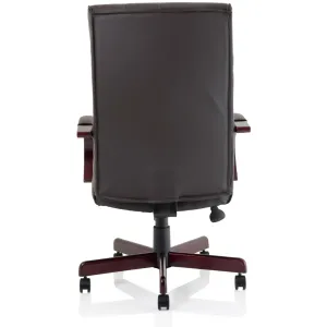 Chesterfield Button Tufted High Back Leather Executive Office Chair