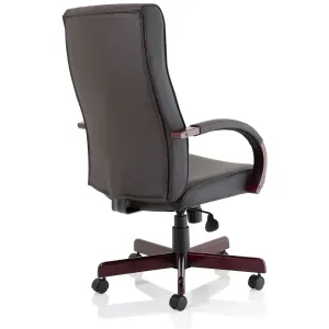 Chesterfield Button Tufted High Back Leather Executive Office Chair
