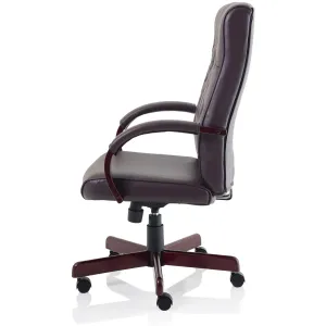 Chesterfield Button Tufted High Back Leather Executive Office Chair