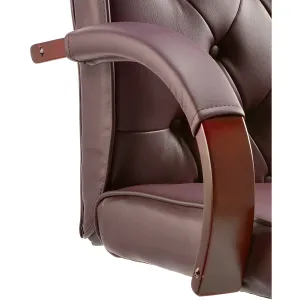 Chesterfield Button Tufted High Back Leather Executive Office Chair