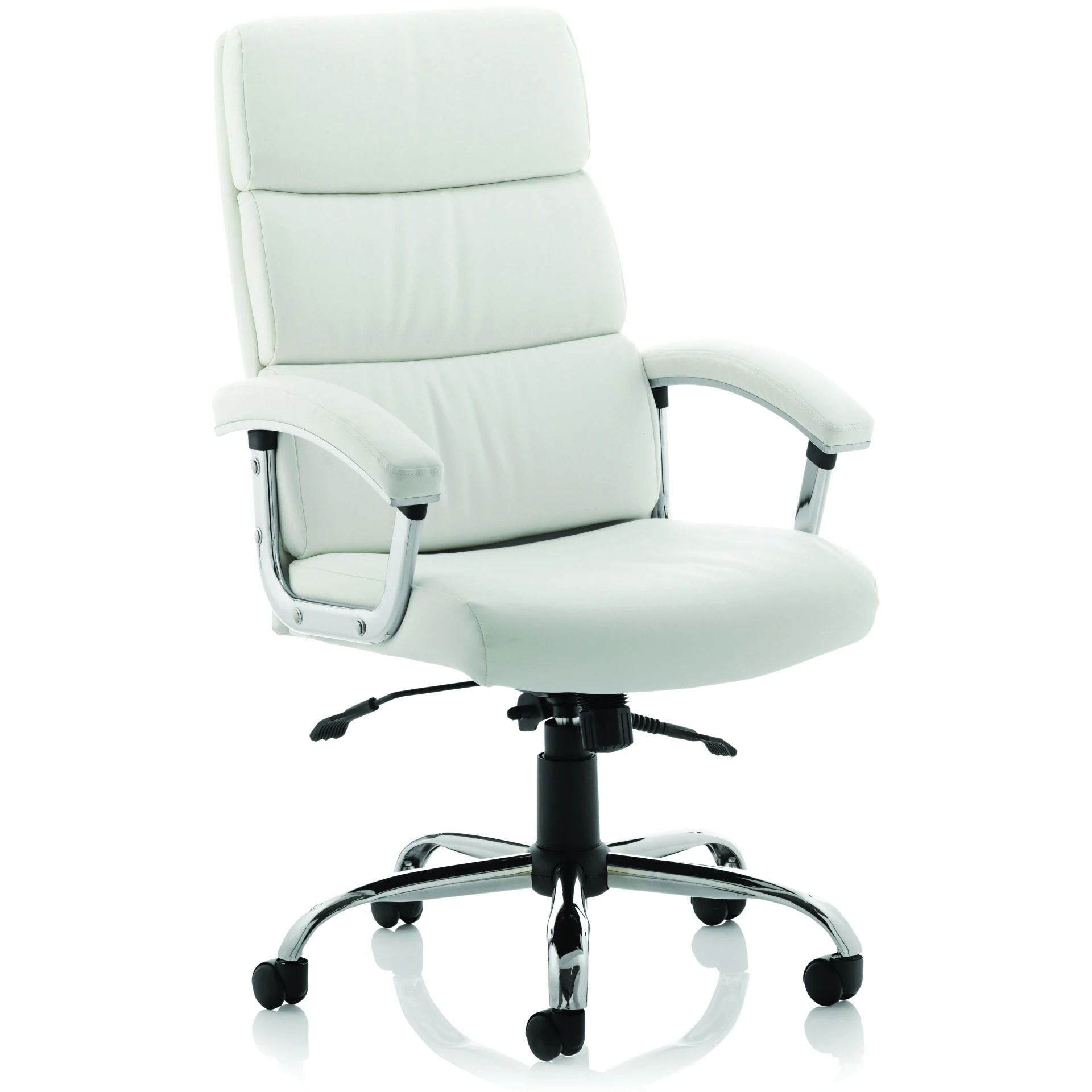 Desire Split Panel Leather Executive Office Chair in Black or White