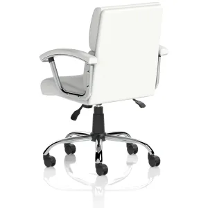 Desire Split Panel Leather Executive Office Chair in Black or White