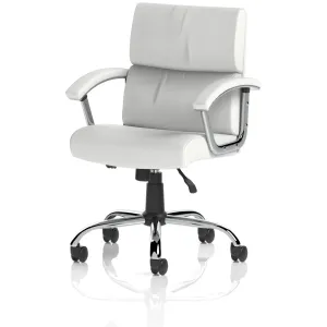 Desire Split Panel Leather Executive Office Chair in Black or White