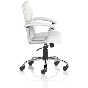 Desire Split Panel Leather Executive Office Chair in Black or White