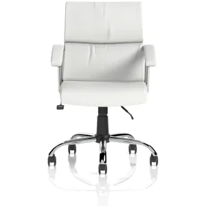 Desire Split Panel Leather Executive Office Chair in Black or White