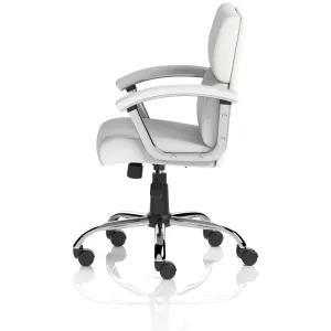 Desire Split Panel Leather Executive Office Chair in Black or White