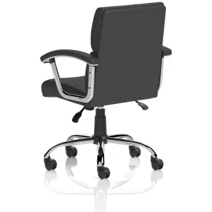 Desire Split Panel Leather Executive Office Chair in Black or White