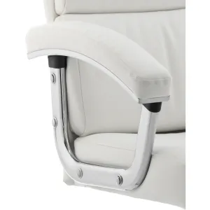 Desire Split Panel Leather Executive Office Chair in Black or White