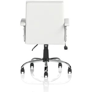 Desire Split Panel Leather Executive Office Chair in Black or White