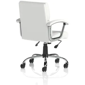 Desire Split Panel Leather Executive Office Chair in Black or White