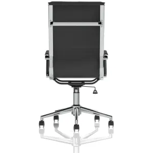 Hawkes High Back Black Leather Executive Office Chair with Arms