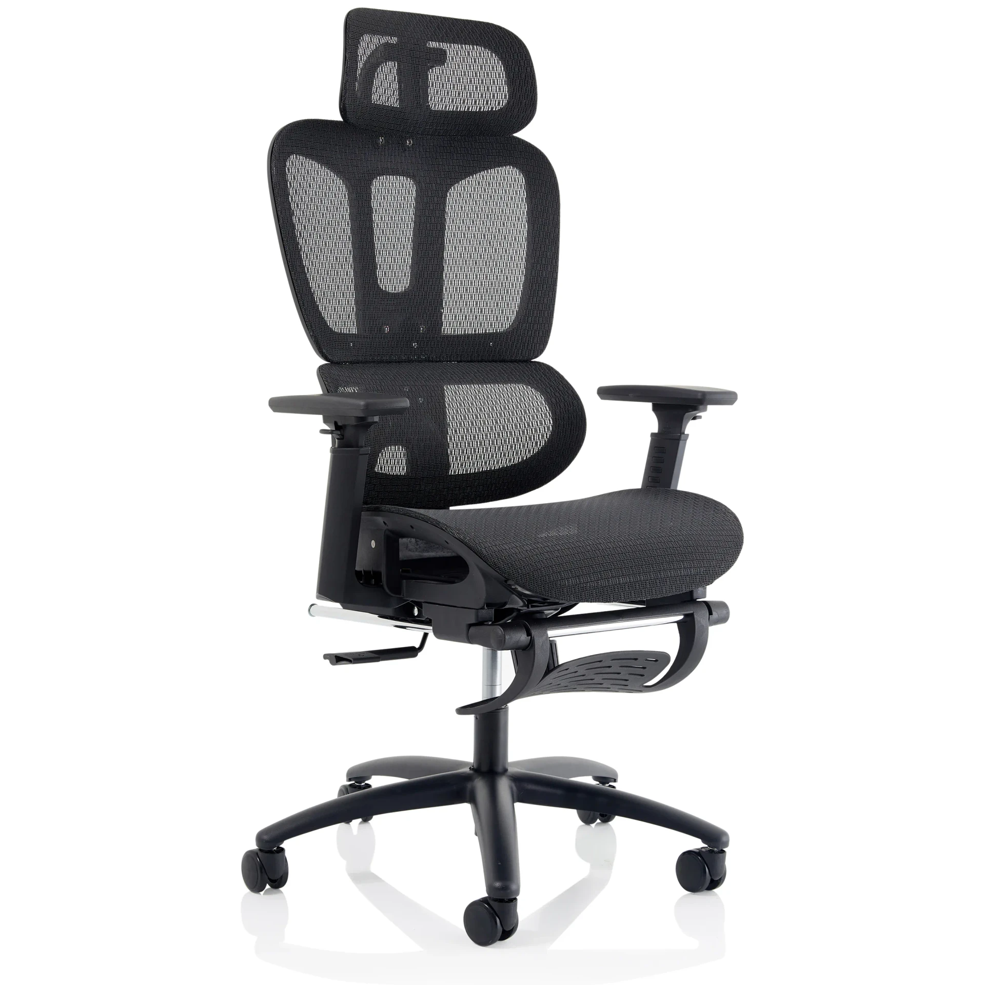 Horizon Executive Mesh Chair With Height Adjustable Arms and Footrest