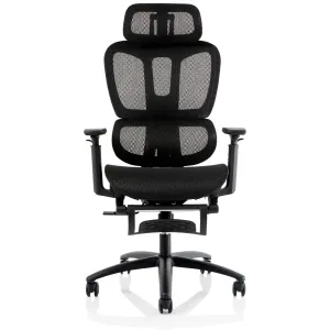 Horizon Executive Mesh Chair With Height Adjustable Arms and Footrest