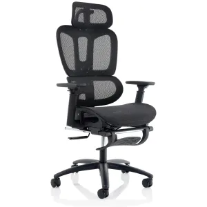 Horizon Executive Mesh Chair With Height Adjustable Arms and Footrest