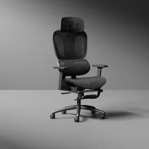 Horizon Executive Mesh Chair With Height Adjustable Arms and Footrest