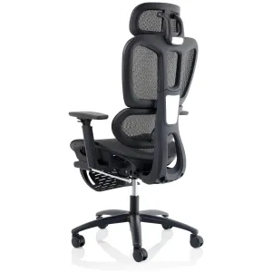 Horizon Executive Mesh Chair With Height Adjustable Arms and Footrest