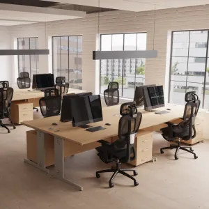 Horizon Executive Mesh Chair With Height Adjustable Arms and Footrest