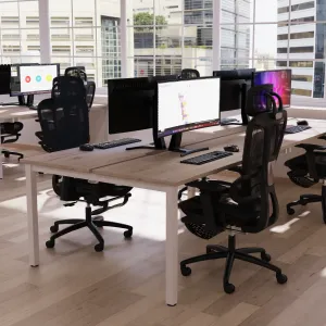 Horizon Executive Mesh Chair With Height Adjustable Arms and Footrest