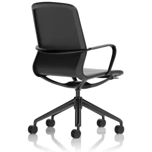 Lucia Medium Back Black Vegan Leather Executive Office Chair