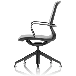 Lucia Medium Back Black Vegan Leather Executive Office Chair