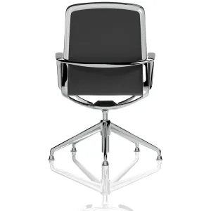 Lucia Medium Back Black Vegan Leather Executive Office Chair