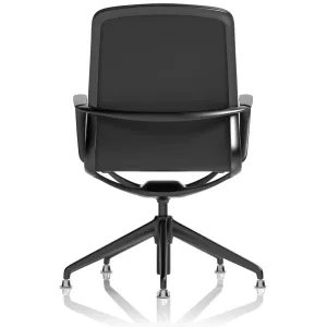 Lucia Medium Back Black Vegan Leather Executive Office Chair
