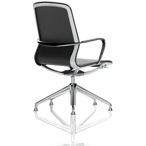 Lucia Medium Back Black Vegan Leather Executive Office Chair
