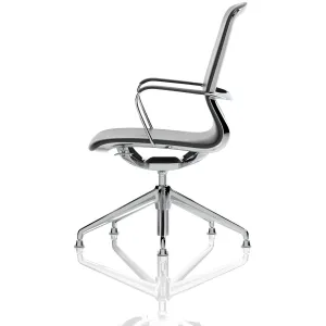 Lucia Medium Back Black Vegan Leather Executive Office Chair