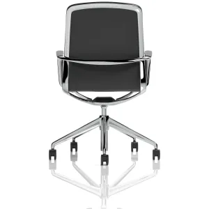 Lucia Medium Back Black Vegan Leather Executive Office Chair