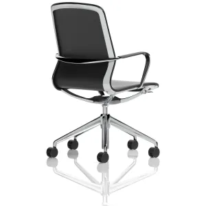 Lucia Medium Back Black Vegan Leather Executive Office Chair