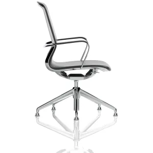 Lucia Medium Back Black Vegan Leather Executive Office Chair