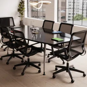 Lula Medium Mesh Back Executive Office Chair with Arms