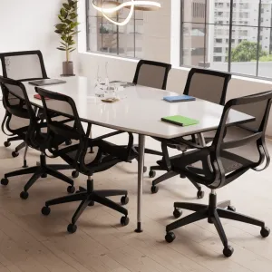 Lula Medium Mesh Back Executive Office Chair with Arms