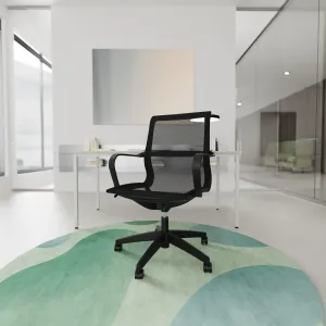 Lula Medium Mesh Back Executive Office Chair with Arms