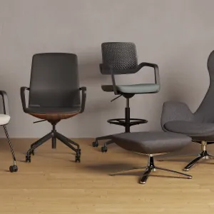 Mara Black PU Executive Office Chair