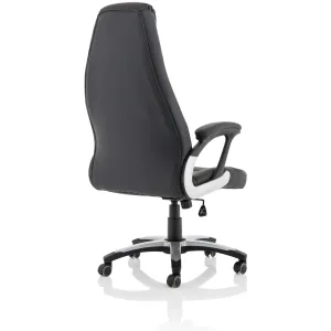 Metropolis High Back Black Leather Executive Office Chair
