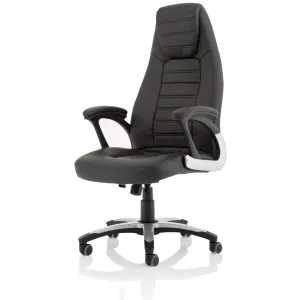 Metropolis High Back Black Leather Executive Office Chair