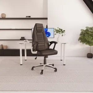 Metropolis High Back Black Leather Executive Office Chair