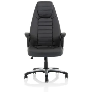 Metropolis High Back Black Leather Executive Office Chair