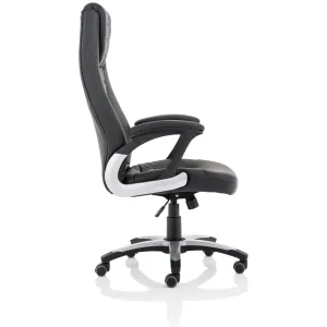Metropolis High Back Black Leather Executive Office Chair